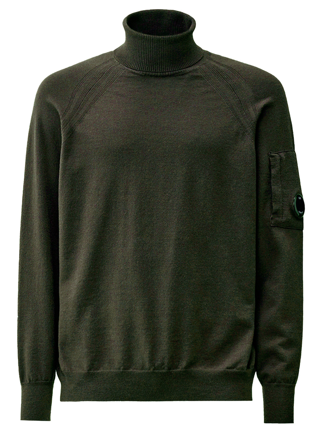 C.P. Company Extra Fine Merino wol coltrui-- Buitenstof: 88% scheerwol, 12% polyester-HEREN TRUIEN & VESTEN-Groen