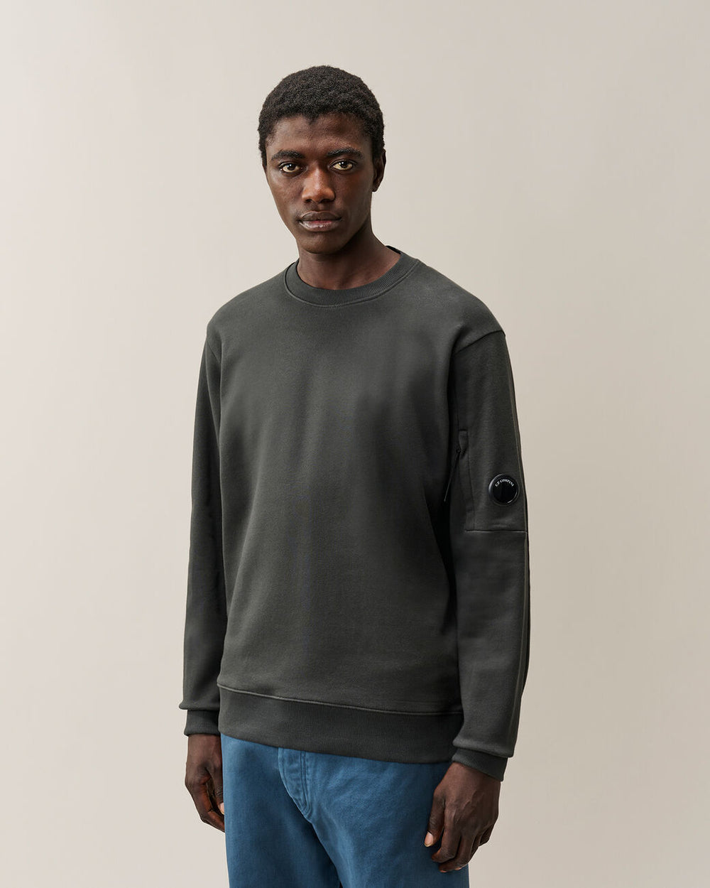 C.P. Company Fleece Crewneck – Antraciet-100% katoen-HEREN TRUIEN & VESTEN-Antraciet