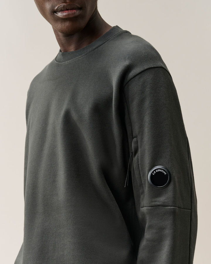 C.P. Company Fleece Crewneck – Antraciet-100% katoen-HEREN TRUIEN & VESTEN-Antraciet