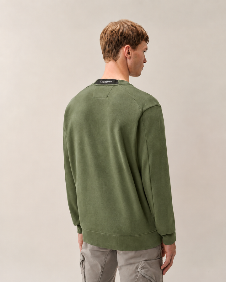 C.P. Company Fleece Sweater – Groen-100% katoen-HEREN TRUIEN & VESTEN-Groen