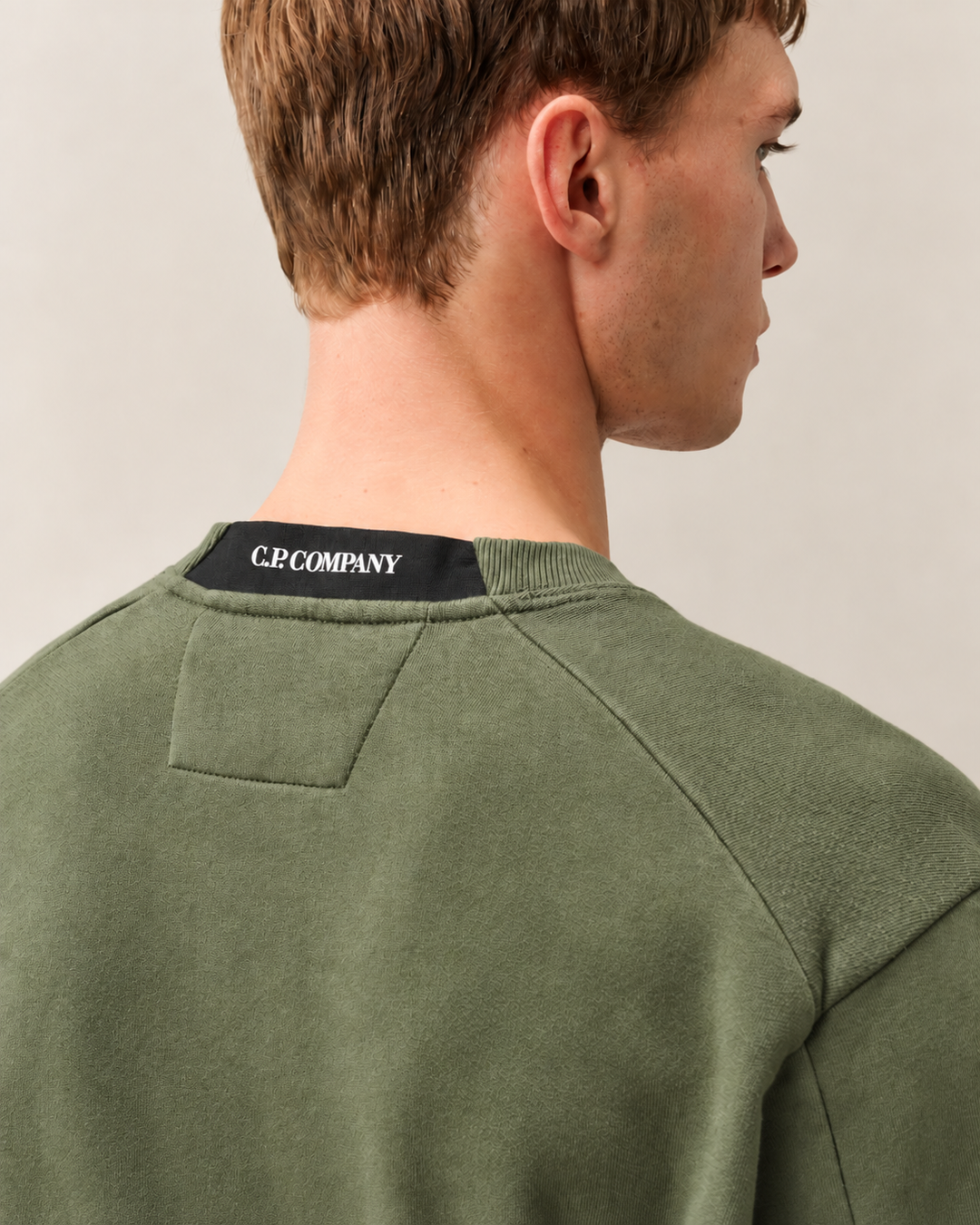 C.P. Company Fleece Sweater – Groen-100% katoen-HEREN TRUIEN & VESTEN-Groen