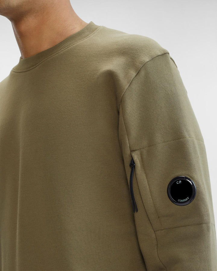 C.P. Company fleece sweatshirt-100% katoen-HEREN TRUIEN & VESTEN-Bruin