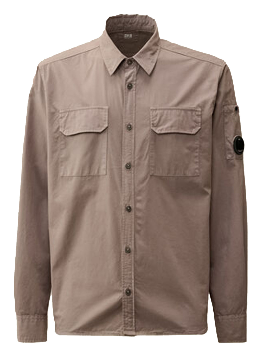 C.P. Company Gabardine overhemd met knopen en lens-- Buitenstof: 100% katoen-HEREN SHIRTS-Paars