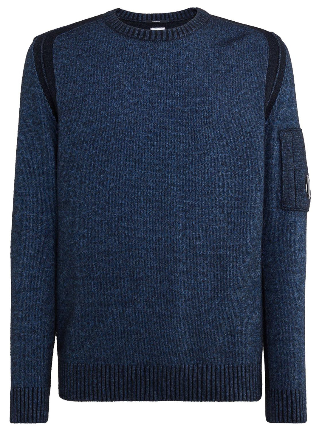 C.P. Company gebreide trui-60% polyamide, 40% wol-HEREN TRUIEN & VESTEN-Blauw