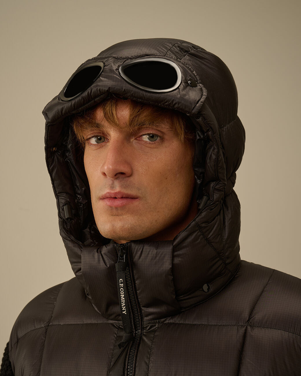 C.P. Company Goggle Vest van Merinowol – Zwart-100% wol<br />100% polyamide-HEREN JASSEN & JACKS-Zwart