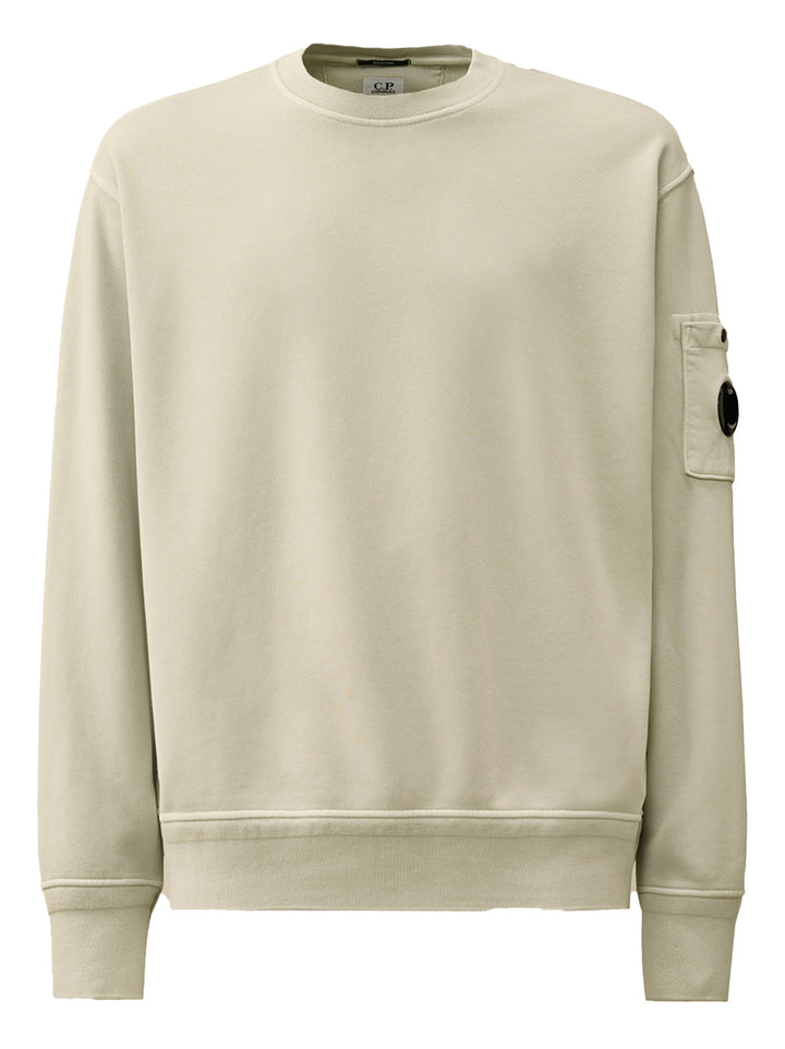 C.P. Company katoen Diagonal Fleece sweatshirt- Buitenstof: 100% katoen-HEREN TRUIEN & VESTEN-Grijs