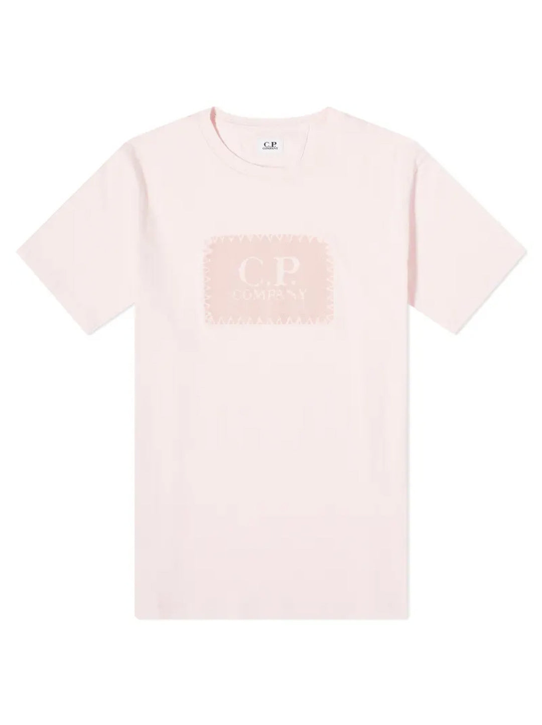 C.P Company Label print shirt roze-100% katoen-HEREN POLO'S & T-SHIRTS-Roze