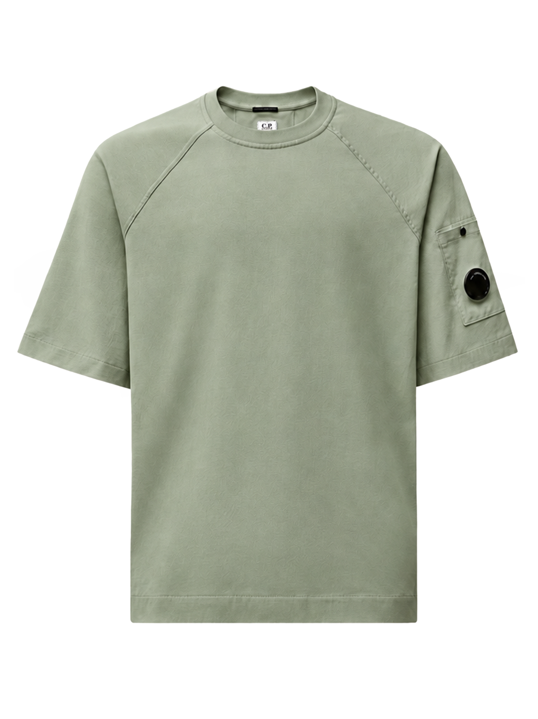 C.P. Company Lens T-shirt – Groen-100% katoen-HEREN POLO'S & T-SHIRTS-Groen