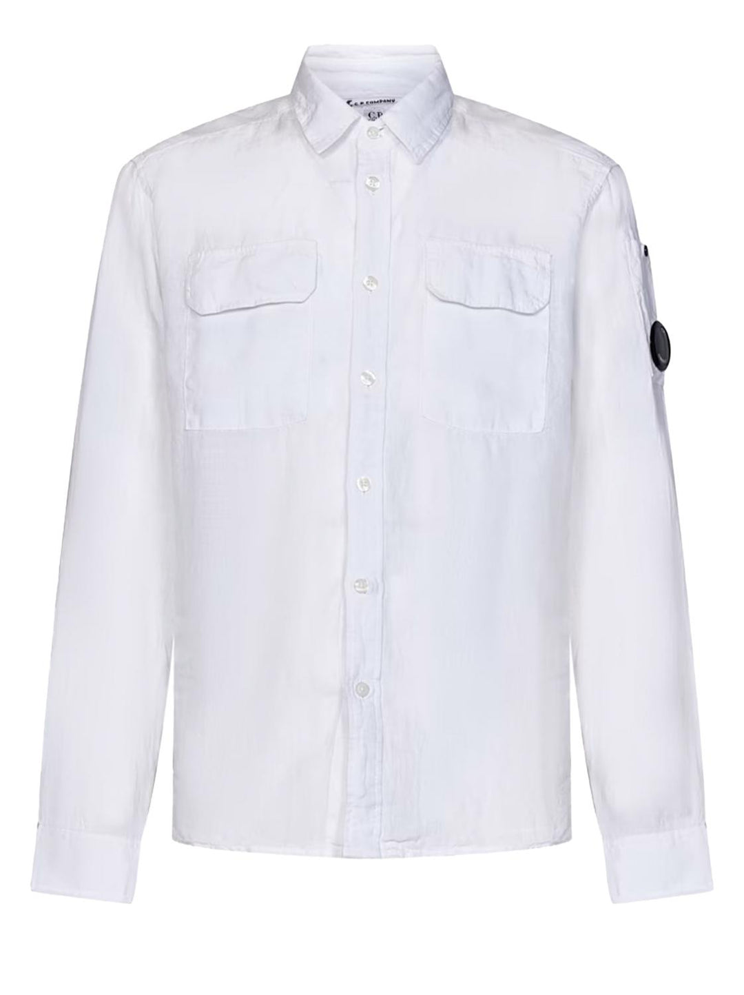 C.P Company linnen overhemd-100% linnen-HEREN SHIRTS-Wit