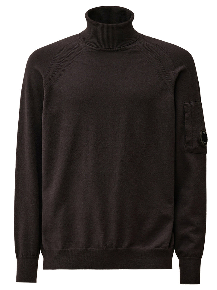 C.P. Company merinowol coltrui-- Buitenstof: 88% scheerwol, 12% polyester-HEREN TRUIEN & VESTEN-Antraciet