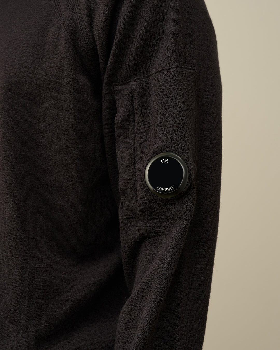 C.P. Company merinowol coltrui-- Buitenstof: 88% scheerwol, 12% polyester-HEREN TRUIEN & VESTEN-Antraciet