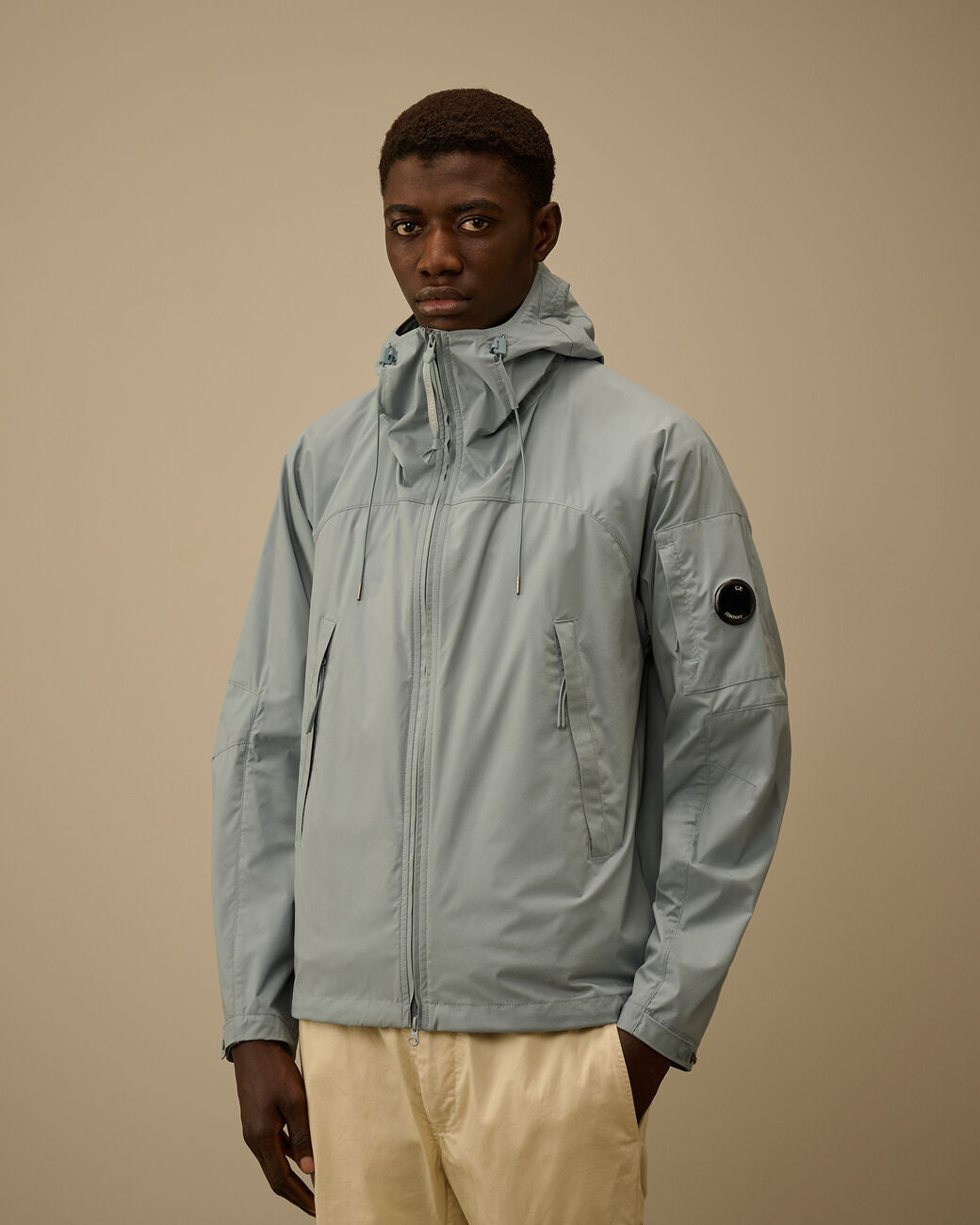 C.P. Company Pro-Tek Hooded Lens Jacket – Blauw-100% polyester-HEREN JASSEN & JACKS-Blauw