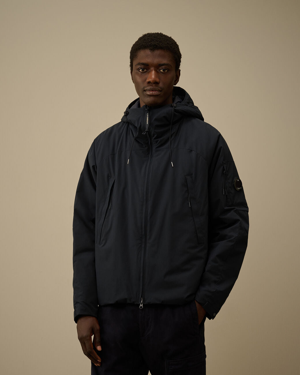 C.P. Company Pro‑Tek Hooded Padded Jacket – Blauw-100% polyester-HEREN JASSEN & JACKS-Blauw