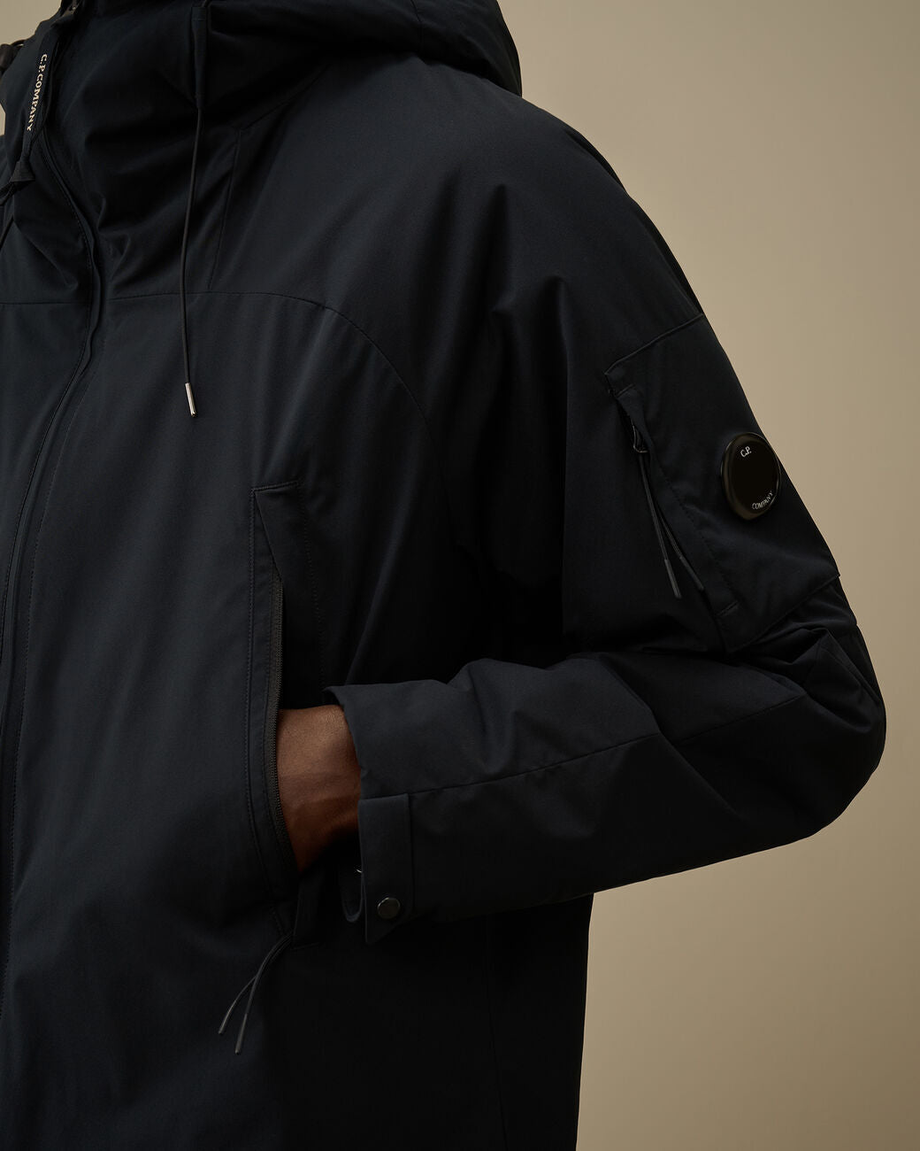 C.P. Company Pro‑Tek Hooded Padded Jacket – Blauw-100% polyester-HEREN JASSEN & JACKS-Blauw