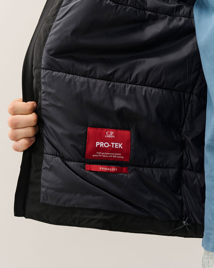 C.P. Company Pro-Tek Primaloft Jack – Zwart-100% polyester<br />Voering: 100% polyamide<br />-HEREN JASSEN & JACKS-Zwart