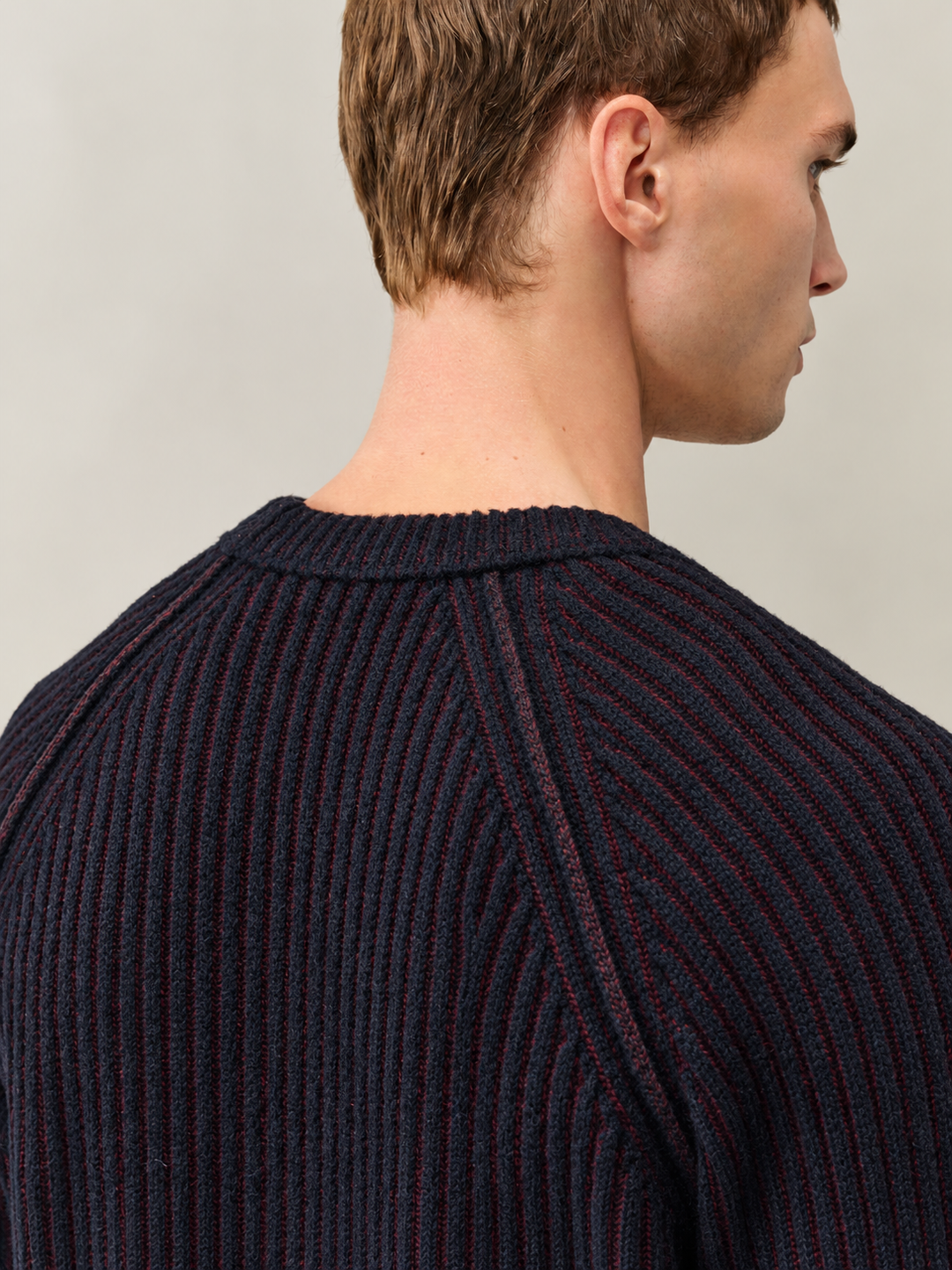 C.P. Company Ribgebreide Crewneck Trui – Rood-70% polyamide, 29% wol, 1% andere-HEREN TRUIEN & VESTEN-Rood