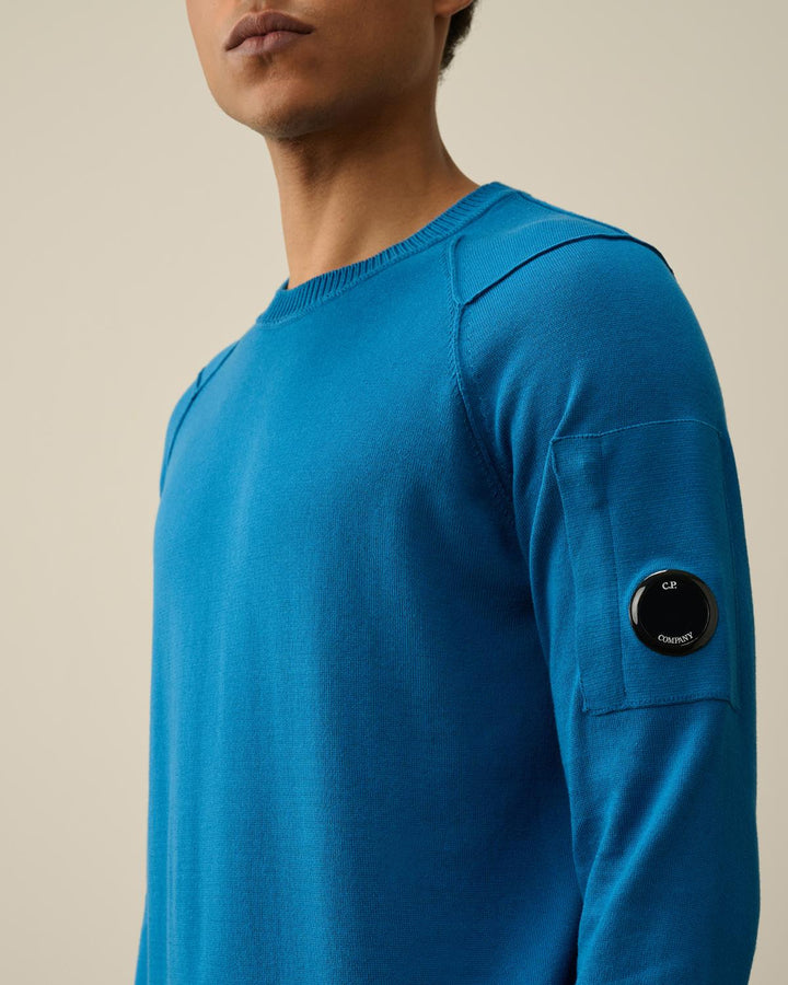 C.P. Company Sea Island knit-100% katoen-HEREN TRUIEN & VESTEN-Blauw