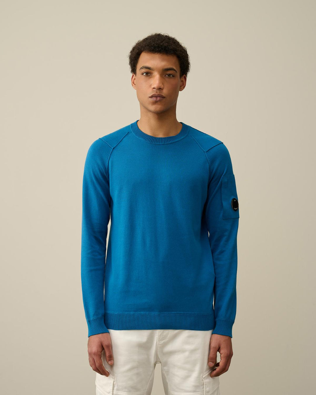 C.P. Company Sea Island knit-100% katoen-HEREN TRUIEN & VESTEN-Blauw