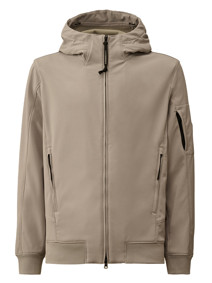 C.P. Company Shell‑R Hooded Jacket – Grijs-94% polyester, 6% elastaan-HEREN JASSEN & JACKS-Grijs