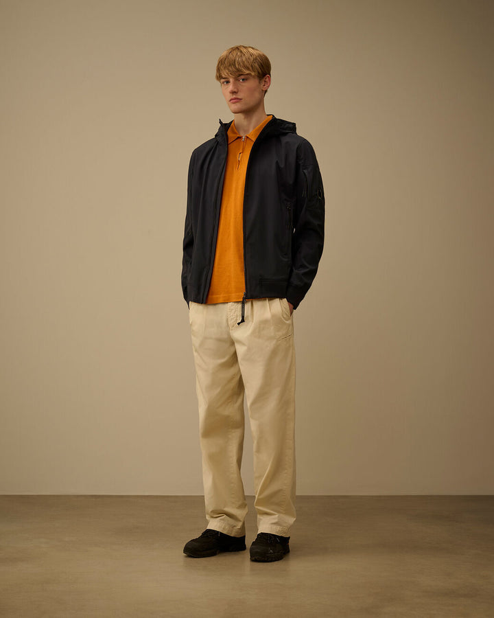 C.P. Company Shell-R Hooded Lens Jacket – Blauw-92% polyester, 8% elastaan-HEREN JASSEN & JACKS-Blauw