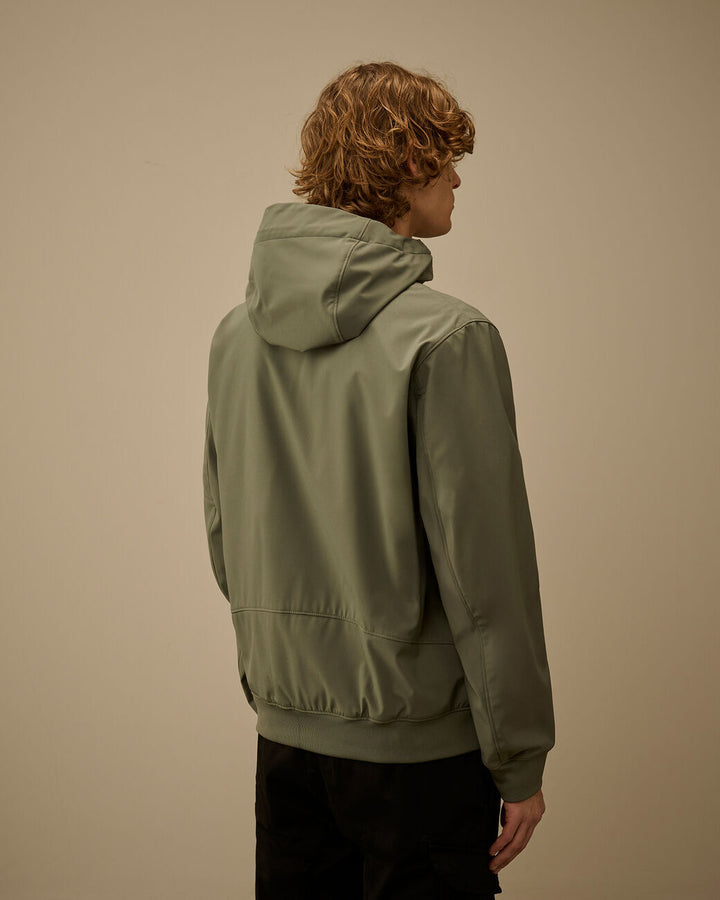 C.P. Company Shell-R Hooded Lens Jacket – Groen-92% polyester, 8% elastaan-HEREN JASSEN & JACKS-Groen