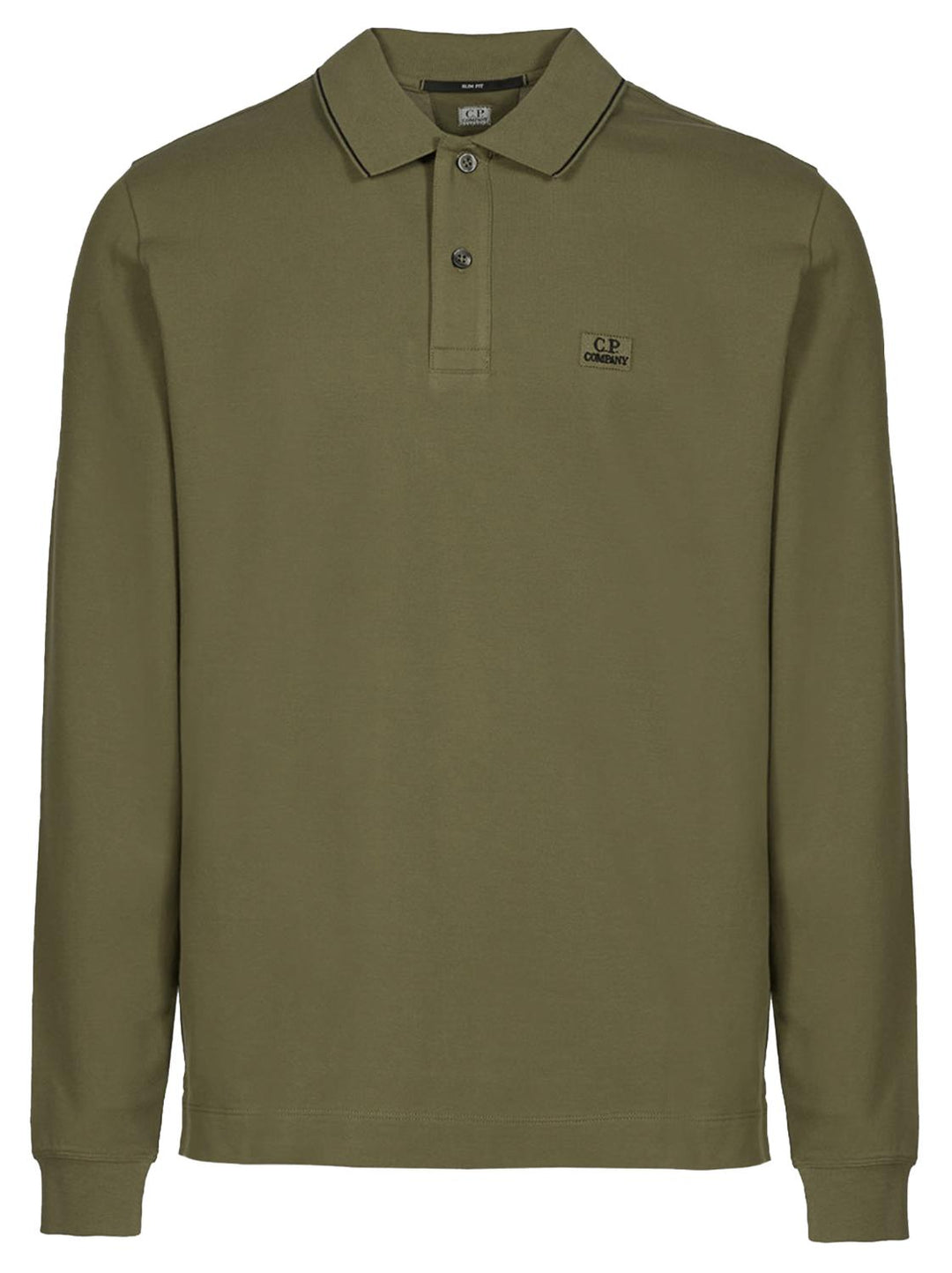 C.P. Company slim fit polo-78% katoen, 22% polyamide-HEREN POLO'S & T-SHIRTS-Groen