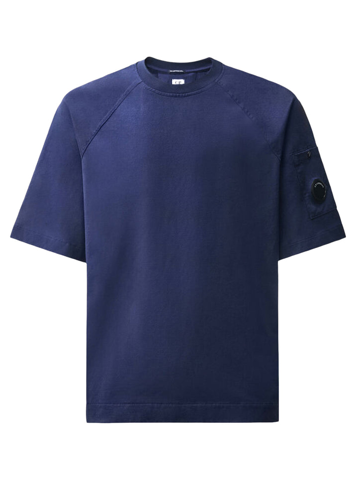 C.P. Company T-shirt – Blauw-100% katoen-HEREN POLO'S & T-SHIRTS-Blauw