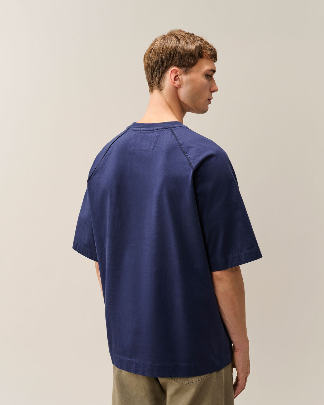 C.P. Company T-shirt – Blauw-100% katoen-HEREN POLO'S & T-SHIRTS-Blauw