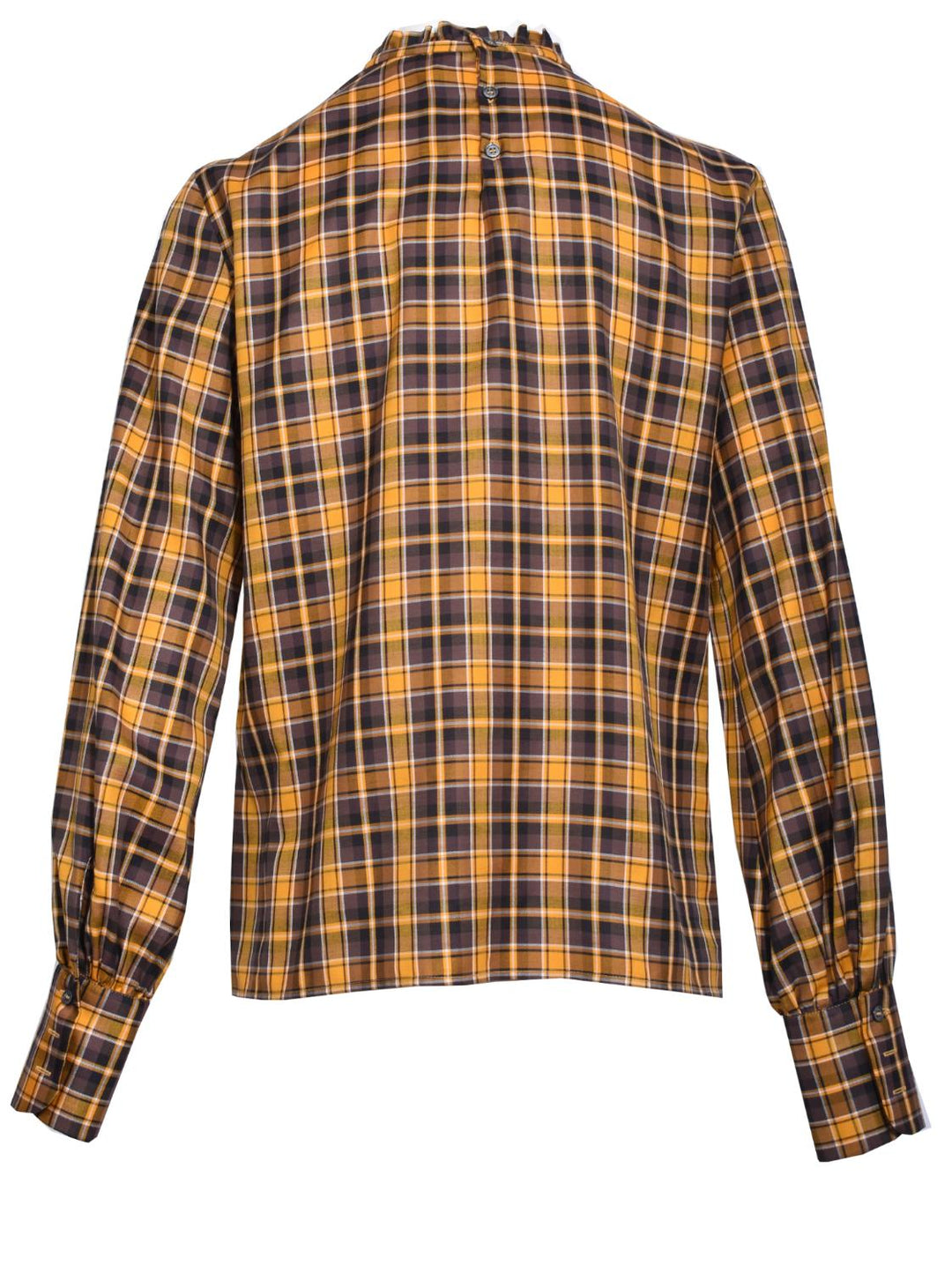 Caliban blouse-52% Katoen, 48% Lyocell-DAMES TOPS & BLOUSES-Geel