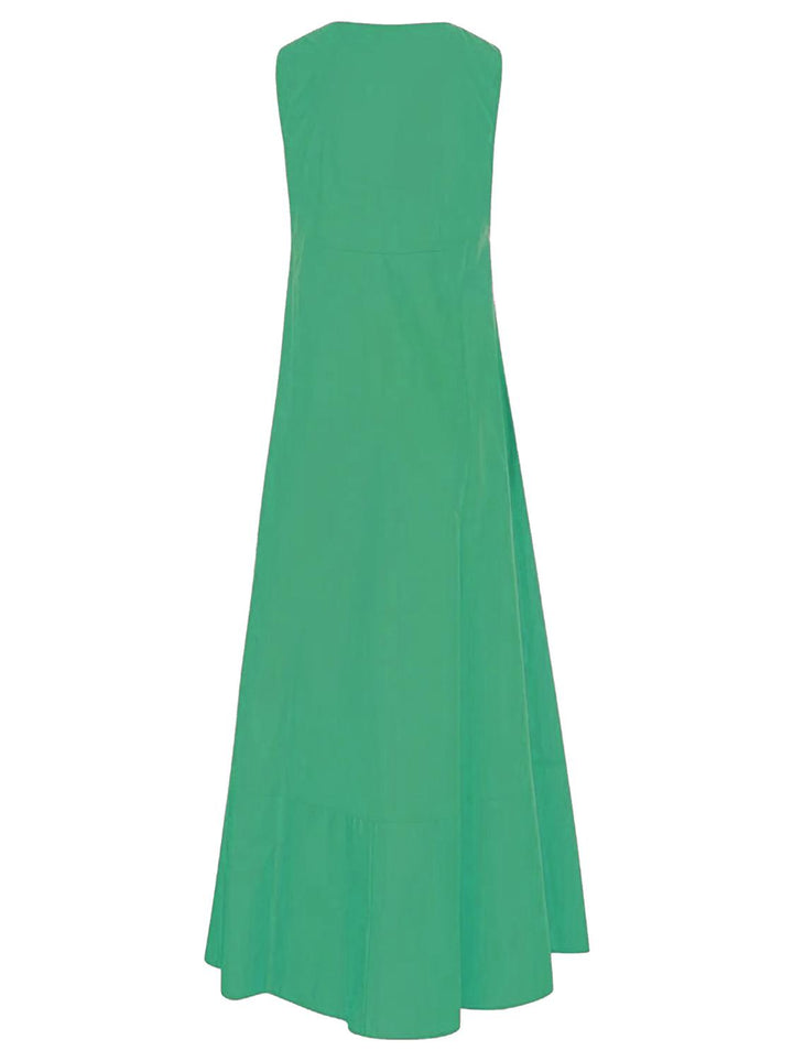 Caliban jurk-100% katoen-DAMES JURKEN-Groen