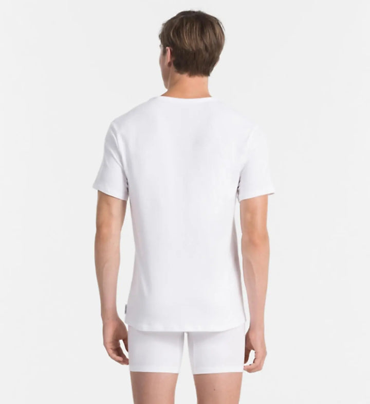 Calvin Klein t-shirts NB1088A-95% katoen, 5% elastaan.-HEREN ONDER- EN BADMODE-Wit