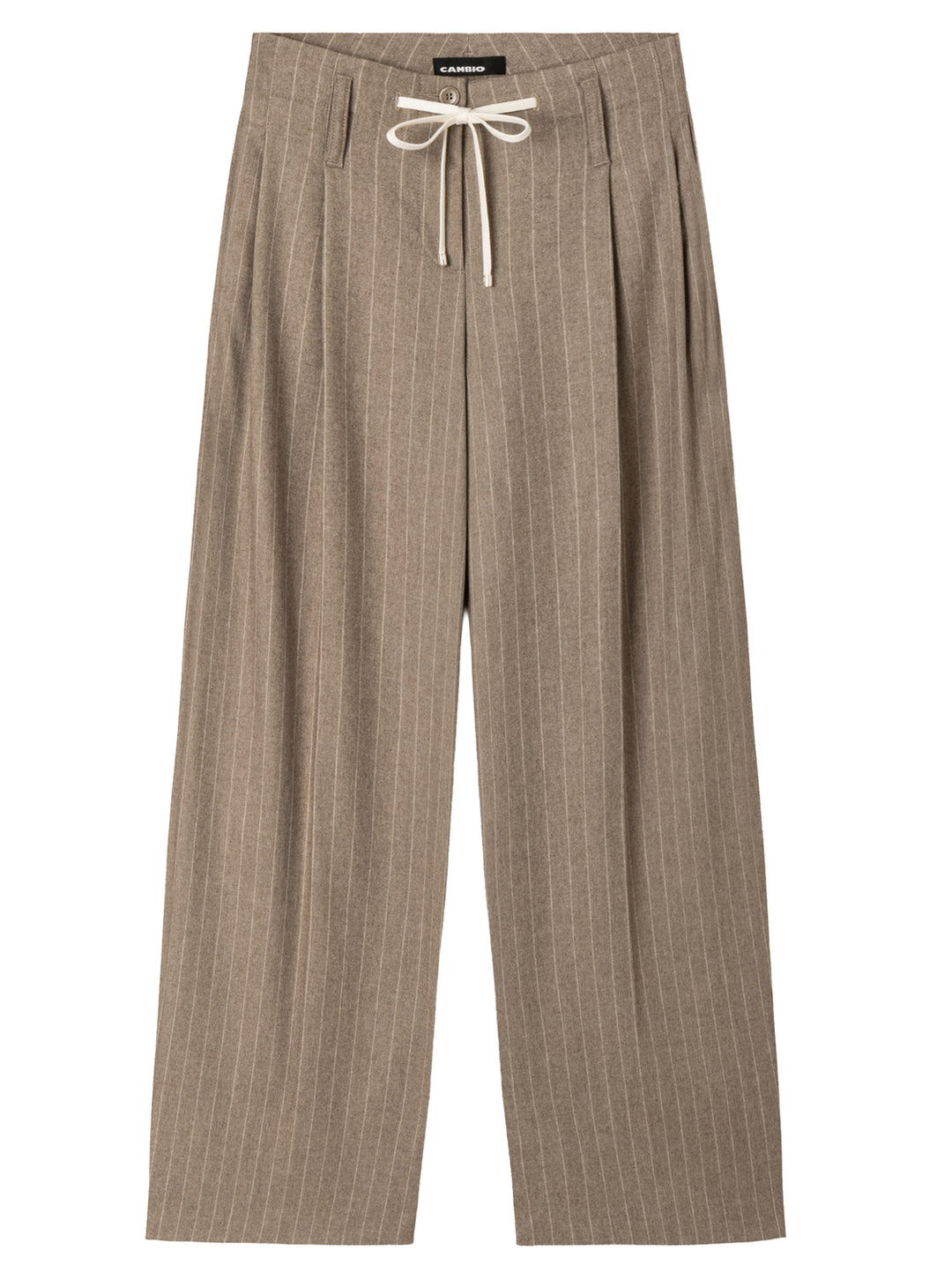 Cambio Addison Pantalon – Beige-41% wol, 26% polyester, 17% polyamide, 13% viscose, 3% elasthaan-DAMES BROEKEN-Beige