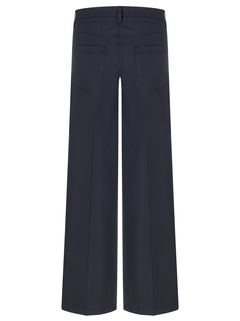 Cambio Adrienne Palazzo Pantalon – Blauw-67% polyester, 4% elasthaan 29% viscose-DAMES BROEKEN-Blauw