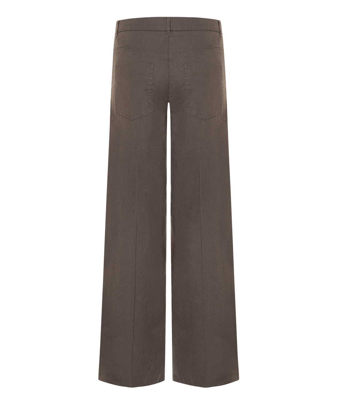 Cambio Adrienne Pantalon – Groen-65% linnen, 34% katoen, 1% elastaan-DAMES BROEKEN-Groen