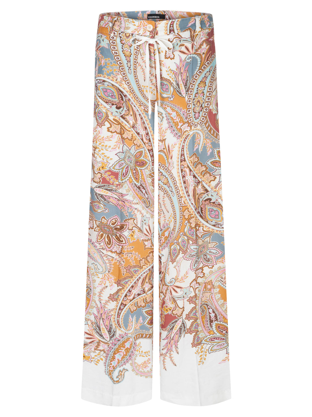 Cambio Adrienne Pantalon – Oranje-71% lyocel, 29% linnen-DAMES BROEKEN-Oranje