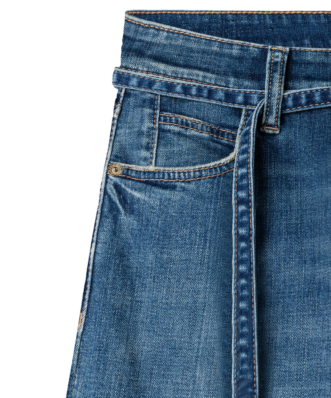 Cambio Aimee Jeans – Blauw-97% katoen, 3% elastaan-DAMES BROEKEN-Blauw