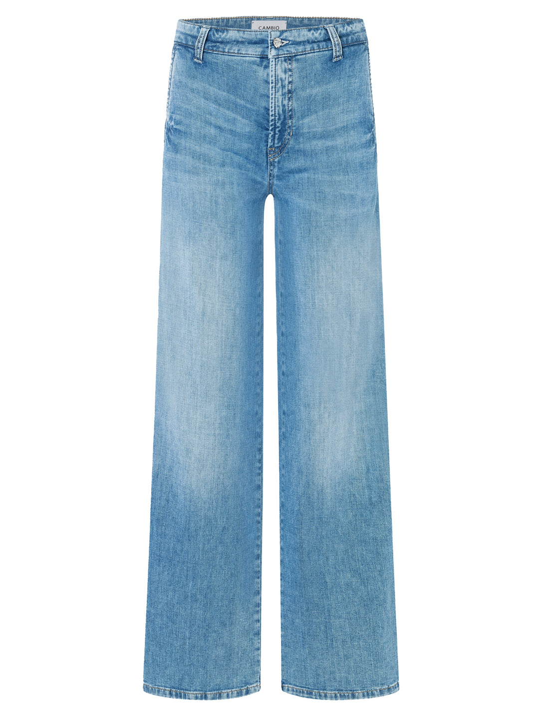 Cambio Alek flared jeans-92% Katoen<br />6% Elastomultiester<br />2% Elastaan-DAMES BROEKEN-Blauw