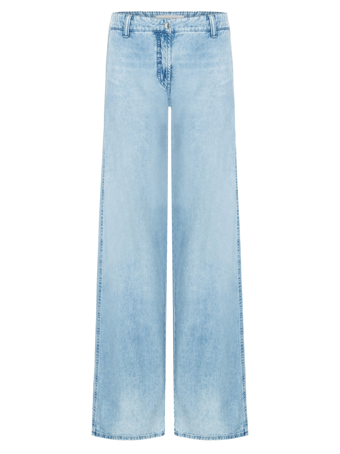 Cambio Alek flared jeans drapy-64% Katoen<br />36% Lyocell-DAMES BROEKEN-Blauw