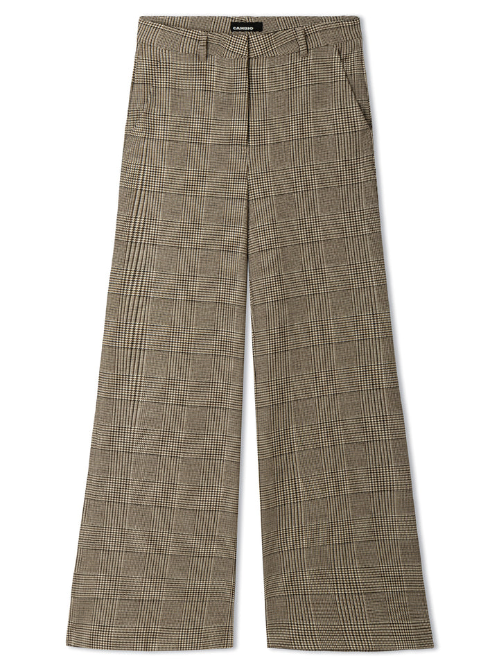 Cambio Alexis Pantalon – Bruin-61% polyester, 28% viscose, 11% wol, 2% elastaan-DAMES BROEKEN-Bruin