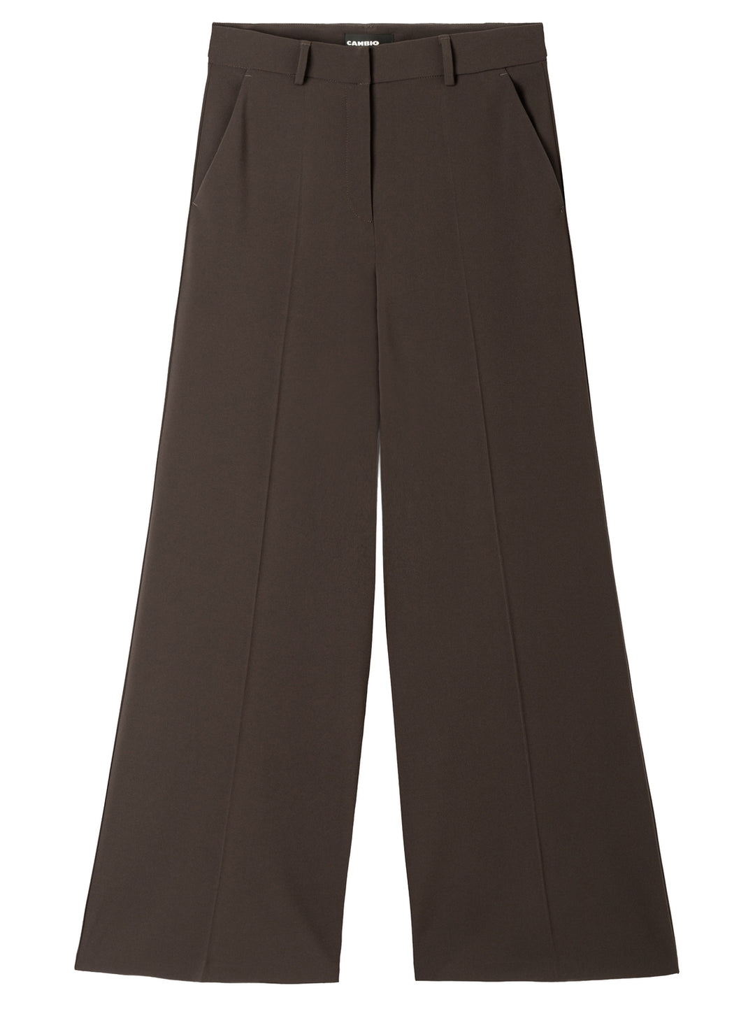Cambio Alexis Pantalon – Bruin-90% polyester, 10% polyurethaan-DAMES BROEKEN-Bruin