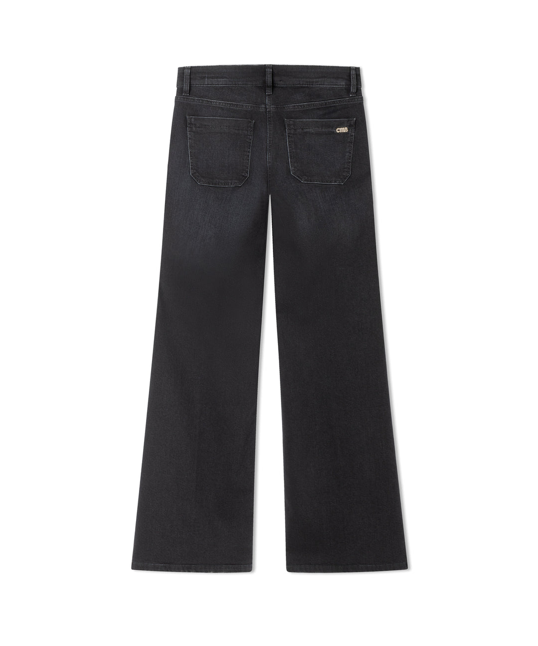 Cambio Amara Flared Jeans – Zwart-57% katoen, 37% modal, 4% elastomultiester, 2% elasthaan-DAMES BROEKEN-Zwart