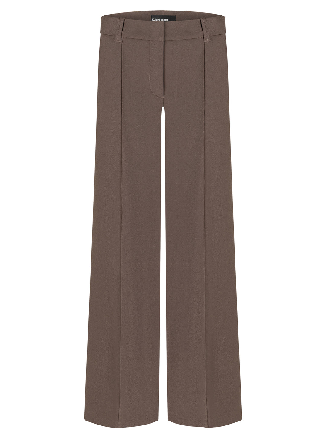 Cambio Amelie Pantalon – Bruin-63% polyester, 27% viscose, 7% katoen, 3% elastaan-DAMES BROEKEN-Bruin