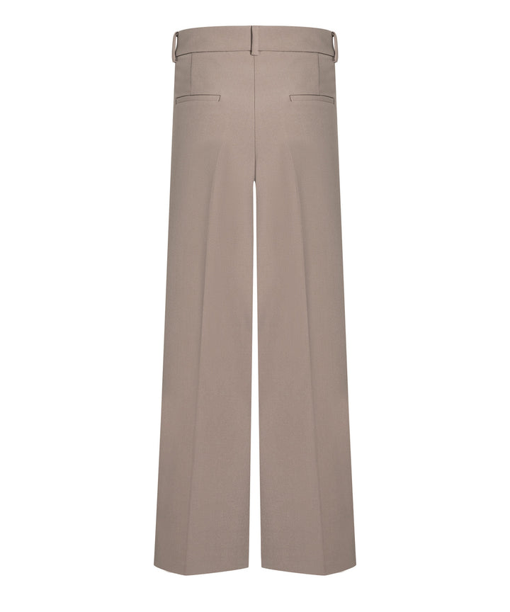 Cambio Amelie pantalon bruin-63% polyester, 27% viskose, 7% kateon, 3% elasthaan-DAMES BROEKEN-Bruin