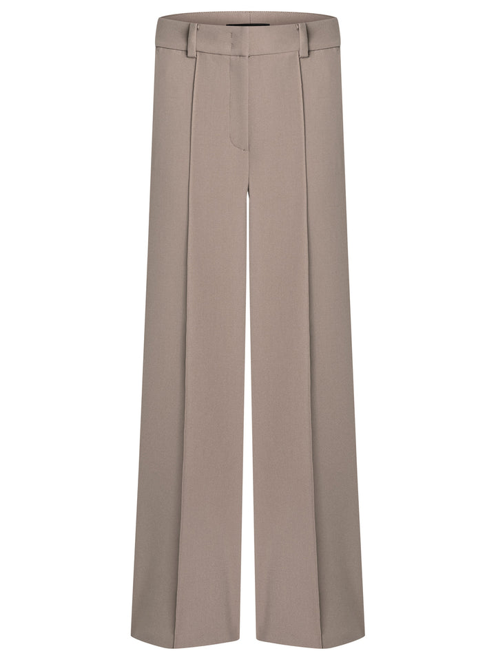 Cambio Amelie pantalon bruin-63% polyester, 27% viskose, 7% kateon, 3% elasthaan-DAMES BROEKEN-Bruin