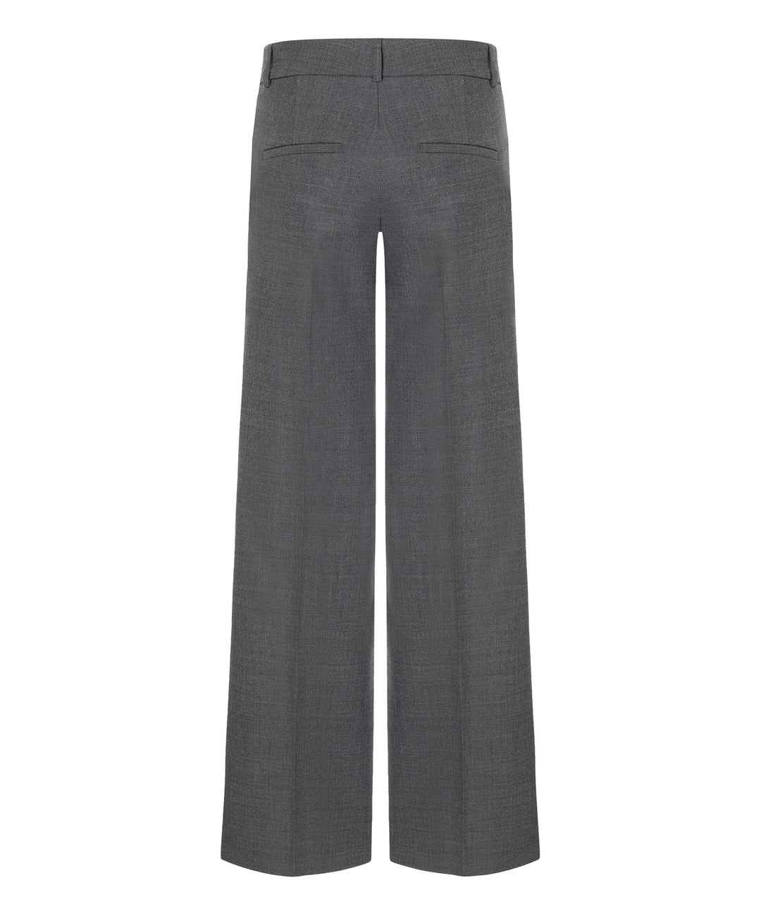 Cambio Amelie Pantalon – Grijs-53% polyester, 43% wol, 4% elastaan-DAMES BROEKEN-Grijs