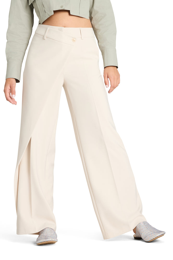 Cambio – Anais Wrap Front Pantalon Room-90% polyester, 10% polyurethaan-DAMES BROEKEN-Room