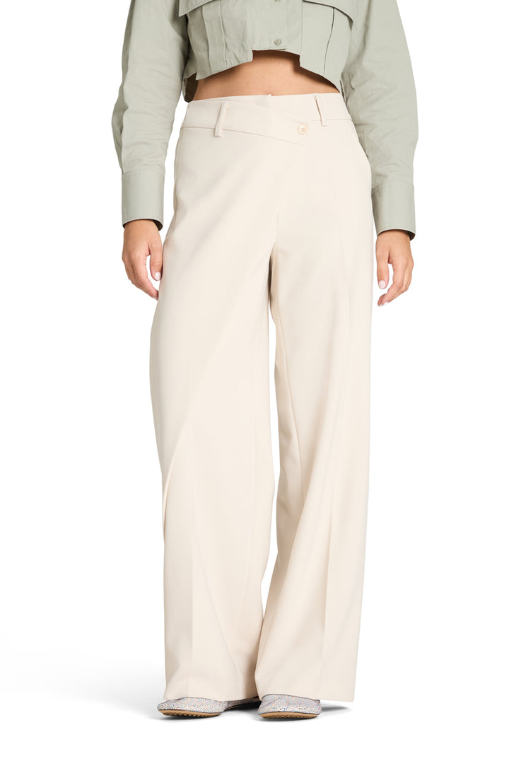 Cambio – Anais Wrap Front Pantalon Room-90% polyester, 10% polyurethaan-DAMES BROEKEN-Room