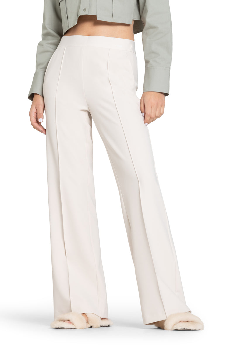 Cambio Ava Pantalon – Beige-90% polyester, 10% polyurethan -DAMES BROEKEN-Beige