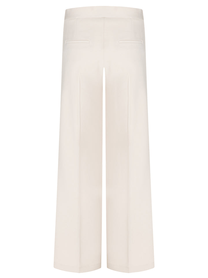 Cambio Ava Pantalon – Beige-90% polyester, 10% polyurethan -DAMES BROEKEN-Beige