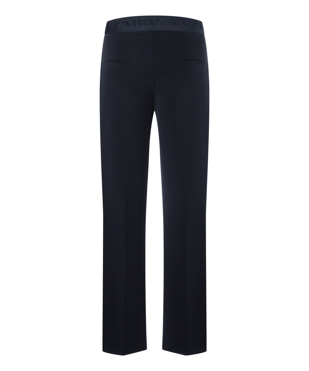 Cambio – Ava Pantalon Blauw-92% polyester, 8% Polyurethaan-DAMES BROEKEN-Blauw